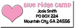 Personalized Address Labels - Pink Heart